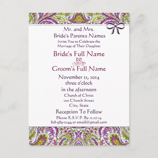 Cheap Wedding Briefkaarten (Voorkant)