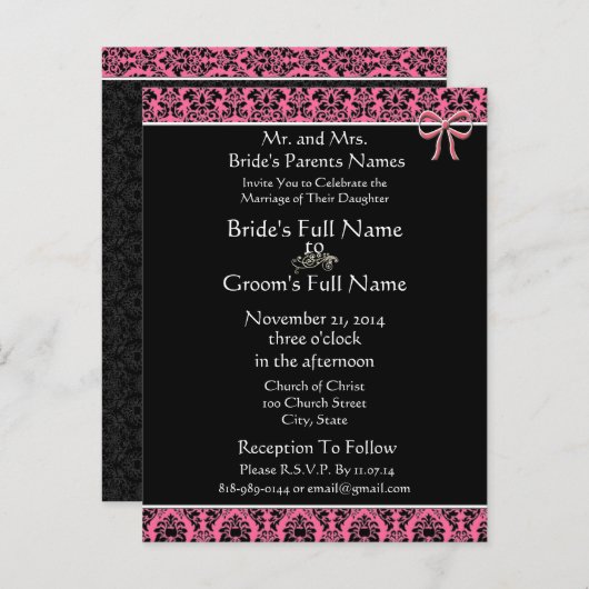 Cheap Wedding Briefkaarten (Voorkant / Achterkant)