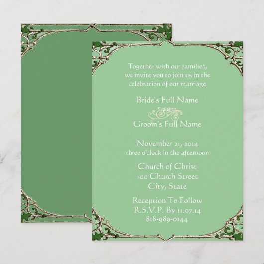 Cheap Wedding Briefkaarten (Voorkant / Achterkant)