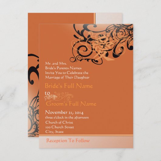 Cheap Wedding Briefkaarten (Voorkant / Achterkant)