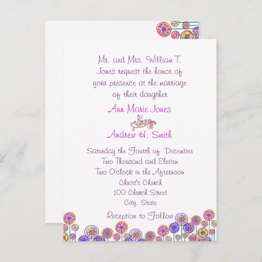 Cheap Wedding Briefkaarten (Voorkant / Achterkant)