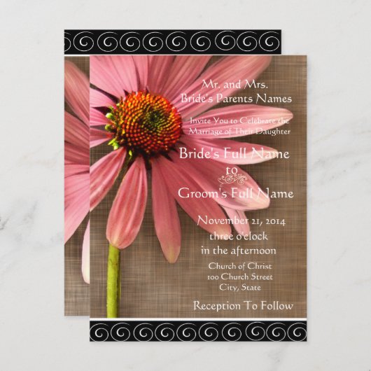 Cheap Wedding Briefkaarten (Voorkant / Achterkant)