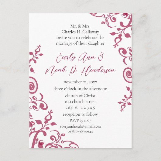 Cheap Wedding Briefkaarten (Voorkant)