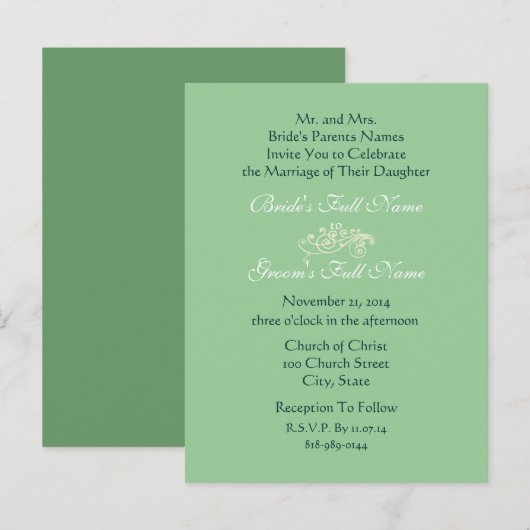 Cheap Wedding Briefkaarten (Voorkant / Achterkant)