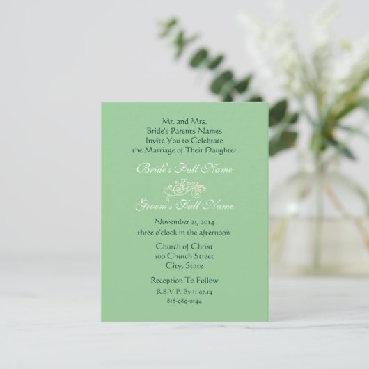 Cheap Wedding Briefkaarten (Staand voorkant)