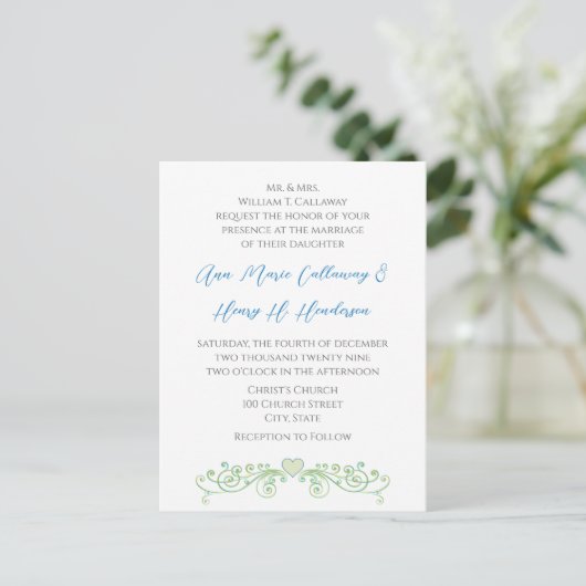 Cheap Wedding Briefkaarten (Staand voorkant)