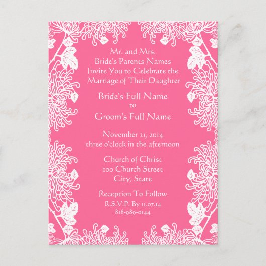 Cheap Wedding Briefkaarten (Voorkant)