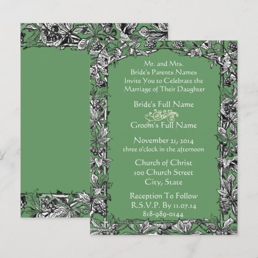 Cheap Wedding Briefkaarten (Voorkant / Achterkant)