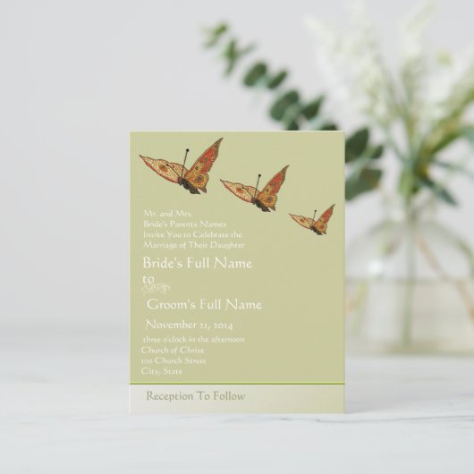 Cheap Wedding Briefkaarten (Staand voorkant)