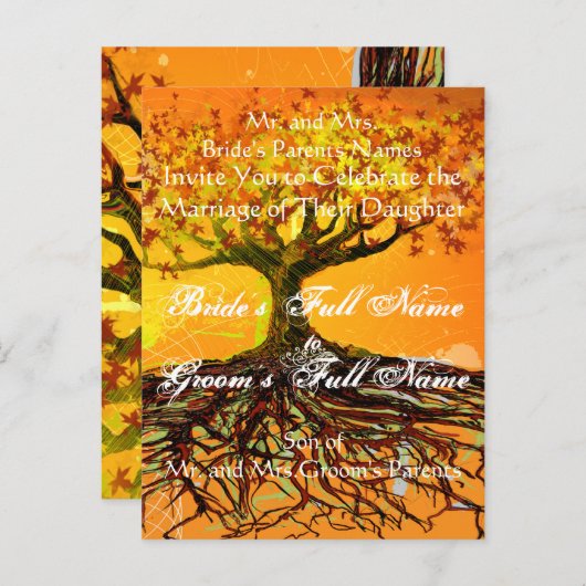 Cheap Wedding Briefkaarten (Voorkant / Achterkant)