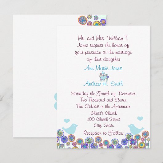 Cheap Wedding Briefkaarten (Voorkant / Achterkant)