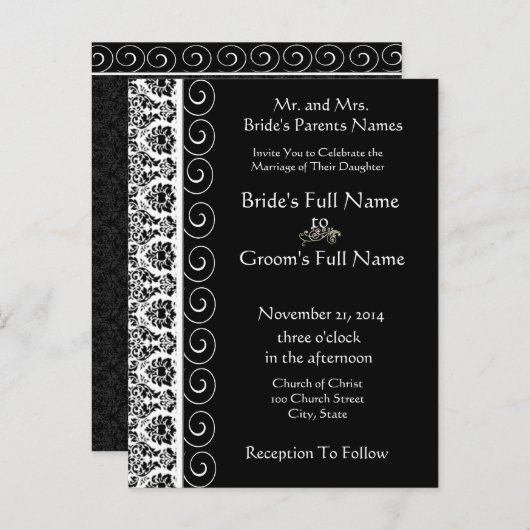 Cheap Wedding Briefkaarten (Voorkant / Achterkant)