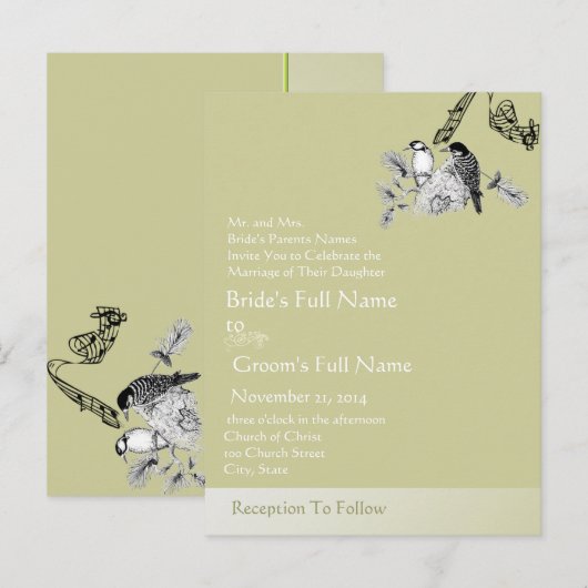 Cheap Wedding Briefkaarten (Voorkant / Achterkant)