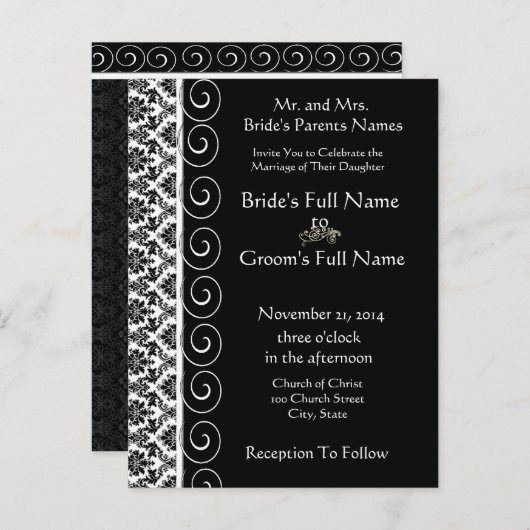 Cheap Wedding Briefkaarten (Voorkant / Achterkant)