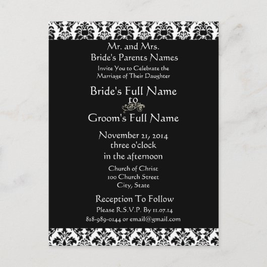 Cheap Wedding Briefkaarten (Voorkant)