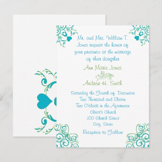 Cheap Wedding Briefkaarten (Voorkant / Achterkant)