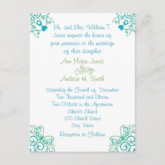 Cheap Wedding Briefkaarten (Voorkant)