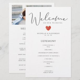 Cheap Wedding Gray Whimsical Foto Red Heart