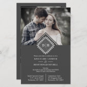 Cheap Wedding Initialen Ornament Lace (Voorkant / Achterkant)