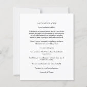 Cheap Wedding Modern Elegant Collage 2 Foto's (Achterkant)