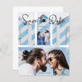 Cheap Wedding Modern Elegant Collage 2 Foto's (Voorkant / Achterkant)