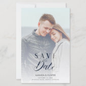 Cheap Wedding Modern Vellum Effect Aangepaste foto (Voorkant)