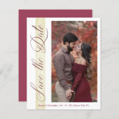 Cheap Wedding Romantic Hand Lettered Foto (Voorkant / Achterkant)