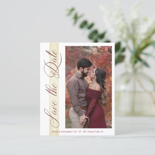Cheap Wedding Romantic Hand Lettered Foto (Staand voorkant)