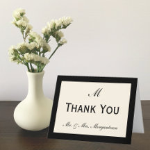 Cheap Wedding Thank You Cards Your Color Border