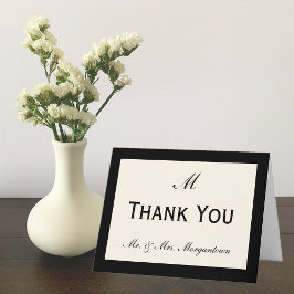Cheap Wedding Thank You Cards Your Color Border Bedankkaart