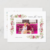 Cheap Whimsical Typography Pink Red Shades Flowers (Voorkant / Achterkant)