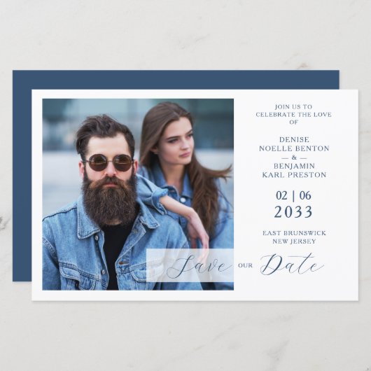 Cheap Whimsy Bliss Blue Jeans Inspired Photo QR (Voorkant / Achterkant)