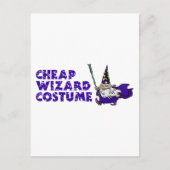 Cheap Wizard Costuum Briefkaart (Voorkant)