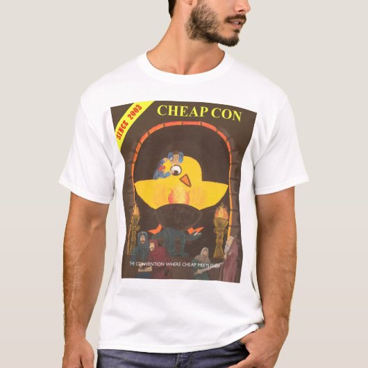 Cheapcon Chick kleur T-shirt (Voorkant)