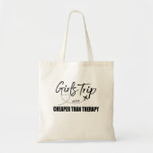 Cheaper than therapy Womens Tops Tote Bag (Voorkant)