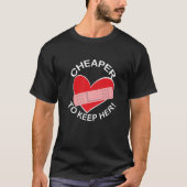 Cheaper To Keep Her Failed Marriage Divorce Break  T-shirt (Voorkant)