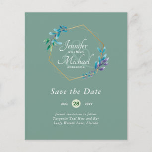 CHEAPEST bespaart de data Blauwgroen blauwe vlakte