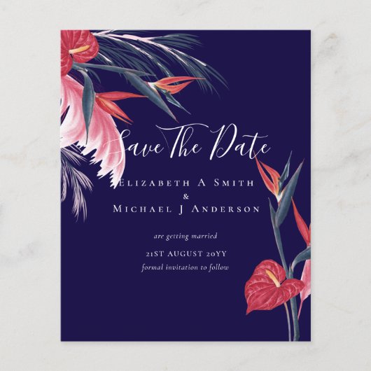 CHEAPEST FOTO Save Dates Pampas Grapical (Voorkant)