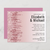 CHEAPEST Roos Gold Pink Glitter Weddenschap (Voorkant / Achterkant)