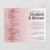 CHEAPEST Roos Gold Pink Glitter Weddenschap (Voorkant)