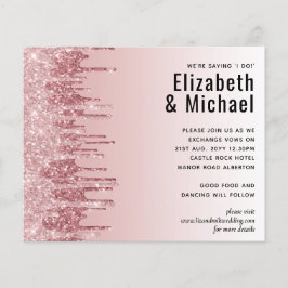 CHEAPEST Roos Gold Pink Glitter Weddenschap