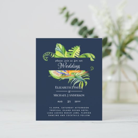 Cheapest Tropical Leaves Wedding Luau Reception (Staand voorkant)