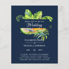 Cheapest Tropical Leaves Wedding Luau Reception