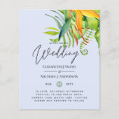 Cheapest Tropical Leaves Wedding Luau Reception (Voorkant)