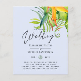 Cheapest Tropical Leaves Wedding Luau Reception