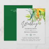 Cheapest Tropical Leaves Wedding Luau Reception (Voorkant / Achterkant)
