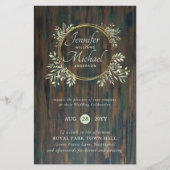 CHEAPEST Wedding Invitation Greenery WreatBUDGET (Voorkant)