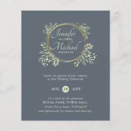 CHEAPEST Wedding Invitation Greenery WreatBUDGET