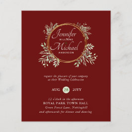 CHEAPEST Wedding Invitation Greenery WreatBUDGET