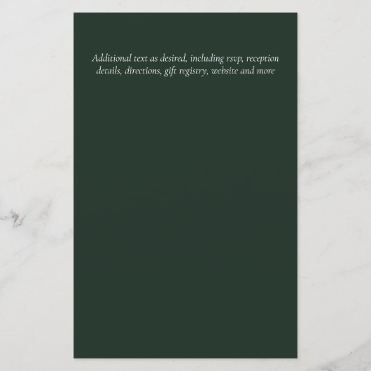 CHEAPEST Wedding Invitation Greenery WreatBUDGET (Achterkant)